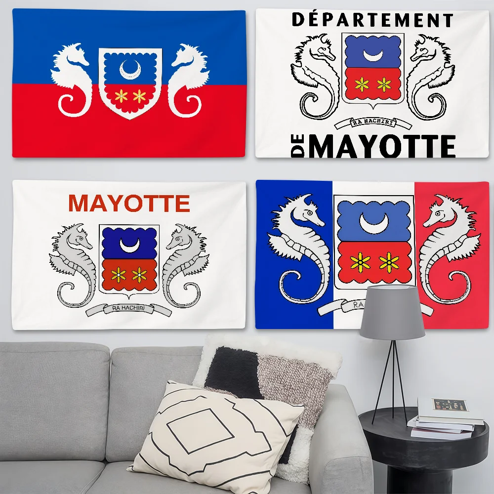 Die Mayotte-Flagge eignet sich für Geburtstagsfeiern, Wohnzimmer, Schlafzimmer und Outdoor-Camping-Dekorationen.