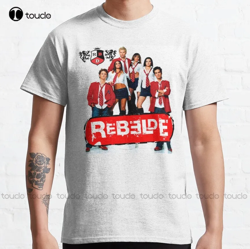 The Best Rebelde Edição Brasil Forever Classic T-Shirt Oversized T Shirts For Men Cotton Outdoor Simple Vintag Casual Tee Shirts