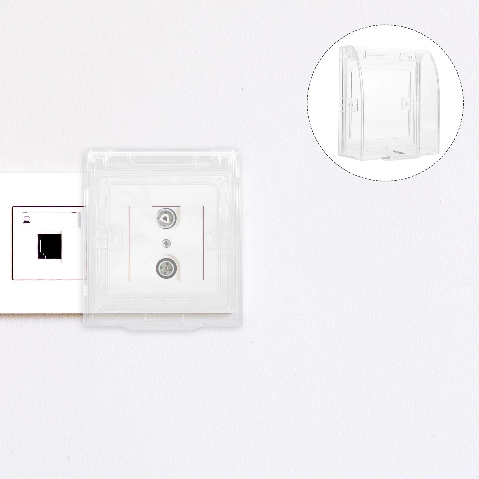 

2pcs Babyproof Outlet Cover Socket Protector For Kids Electrical Safety Wall Plug Guards Outlet Covers Decorative Socket Covers