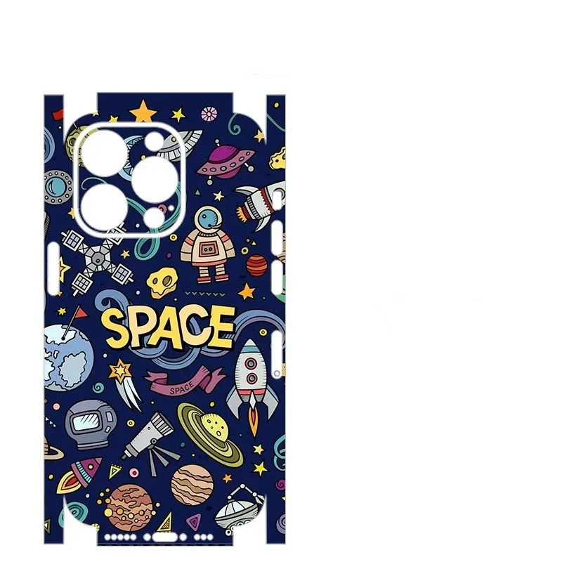 Full Coverage Colorful Phone Stickers Film For iPhone 17 1615 13 14 Pro Max Back Skins Sticker For iPhone13 Mini Cover Body Film