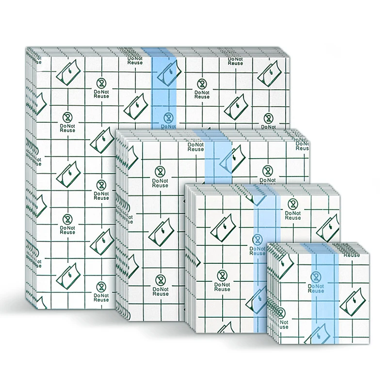 

10 шт., медицинская клейкая лента, прозрачная лента из искусственной кожи, противоаллергическая, фиксирующая лента для повязки на рану, пластырь, водостойкая