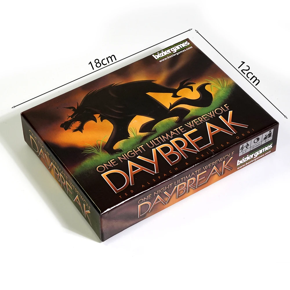 One Night Ultimate Daybreak Grande gioco di carte per famiglie Gioco veloce e divertente Ruoli nascosti Bluffing Ultimate Party Game