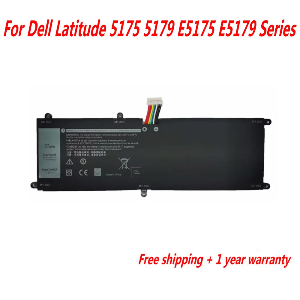 

High Quality VHR5P Laptop Battery For Dell Latitude 5175 5179 E5175 E5179 Series 7.6V 35WH RHF3V 0RHF3V XRHWG 0XRHWG PRR5V