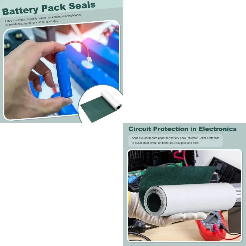 462E 1Roll Of 18650 Battery Insulation Gasket Flexible Insulating Paper Pad For 21700