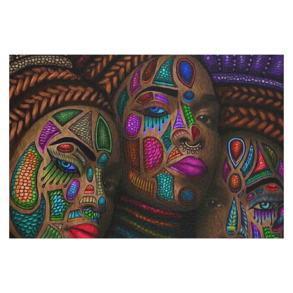 

Головоломка AFRICAN QUEEN Детские деревянные персонализированные игрушки-пазлы