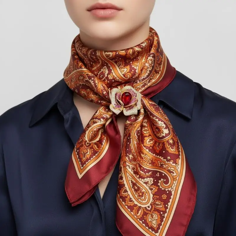 Womens Camellia Brooch Fashion Jewel for Adding Grace to Outerwear and Outfits