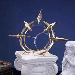 Sunday Cosplay Halo Headwear Game Honkai Star Rail Mr. Sunday Costume Prop Brother of Robin Role Play Gold And Silver Accessory