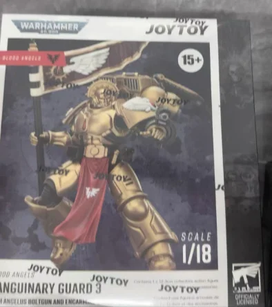 JOYTOY Warhammer 40K Blood AngelsSanguinary Guard 3 with Angelus Boltgun and Encarmine Spear Proportion 1/18