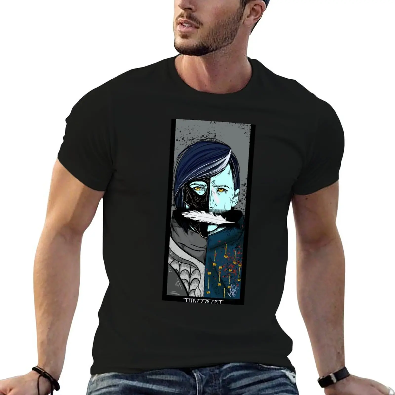 T-shirt Judgment Destiny Tarot pour hommes, t-shirt en coton pour hommes