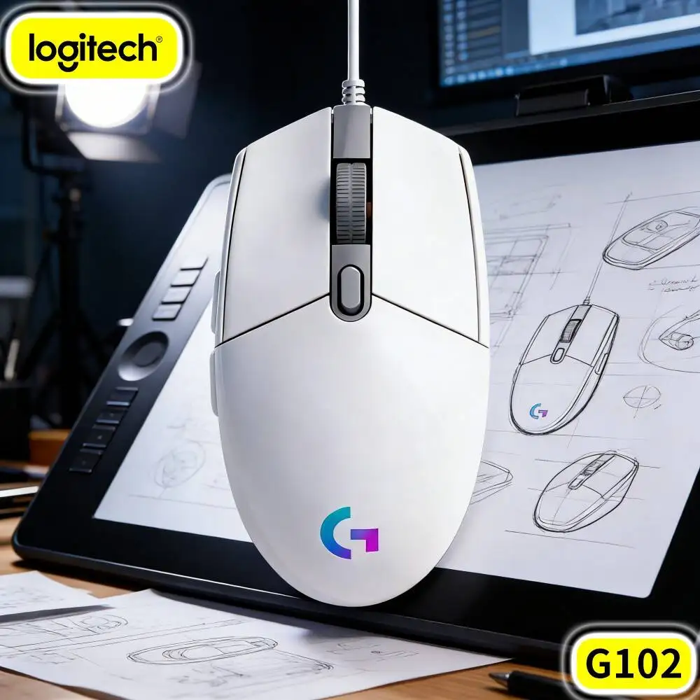 Logitech G102 Prodigy Gaming Mouse,Six Programmable Buttons Offer Flexible Shortcuts For Work And Gaming Tasks
