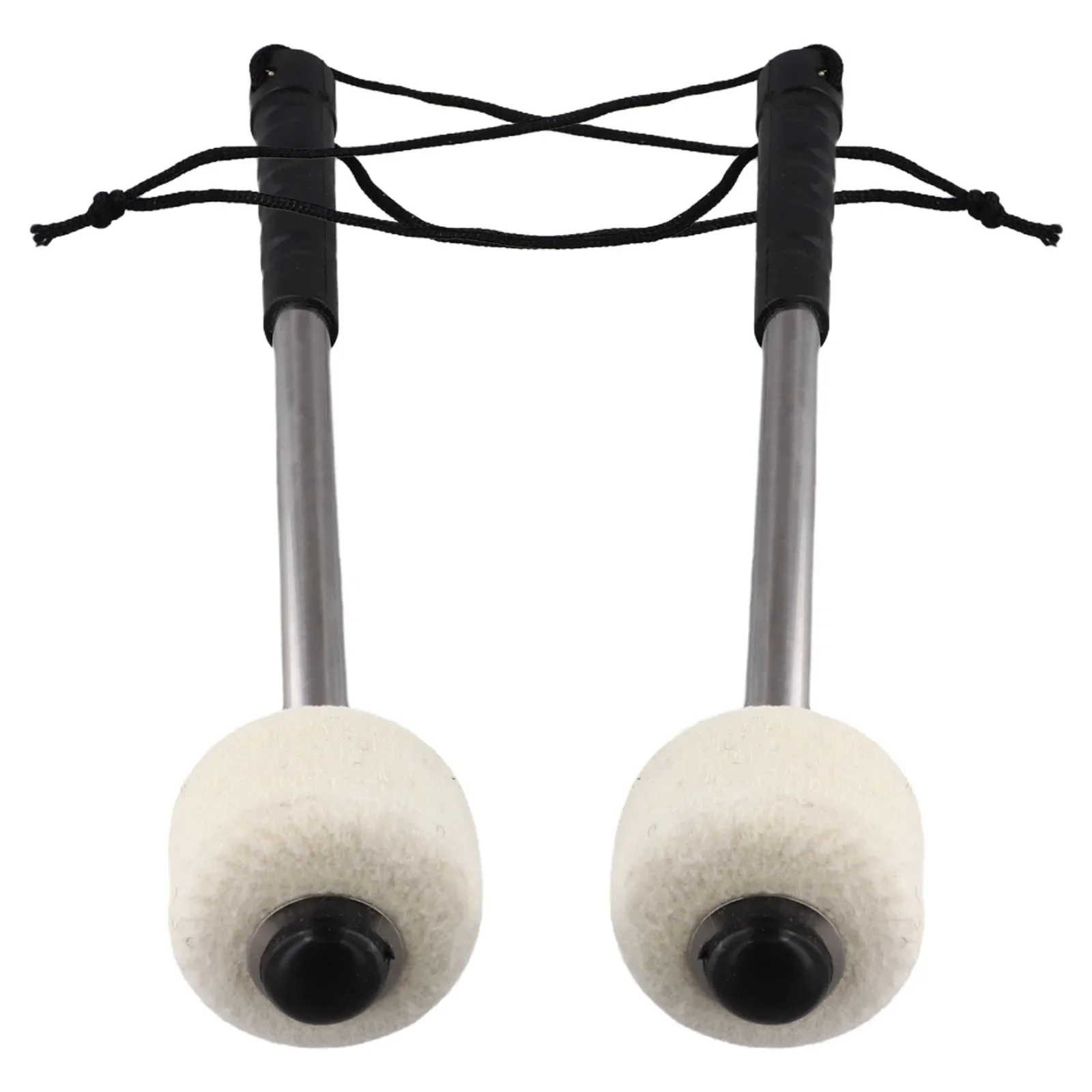 

Strong Performance 2 Pcs of Reliable Bass Drum Mallets Featuring Elasticity Focused Wool Felt Head Construction
