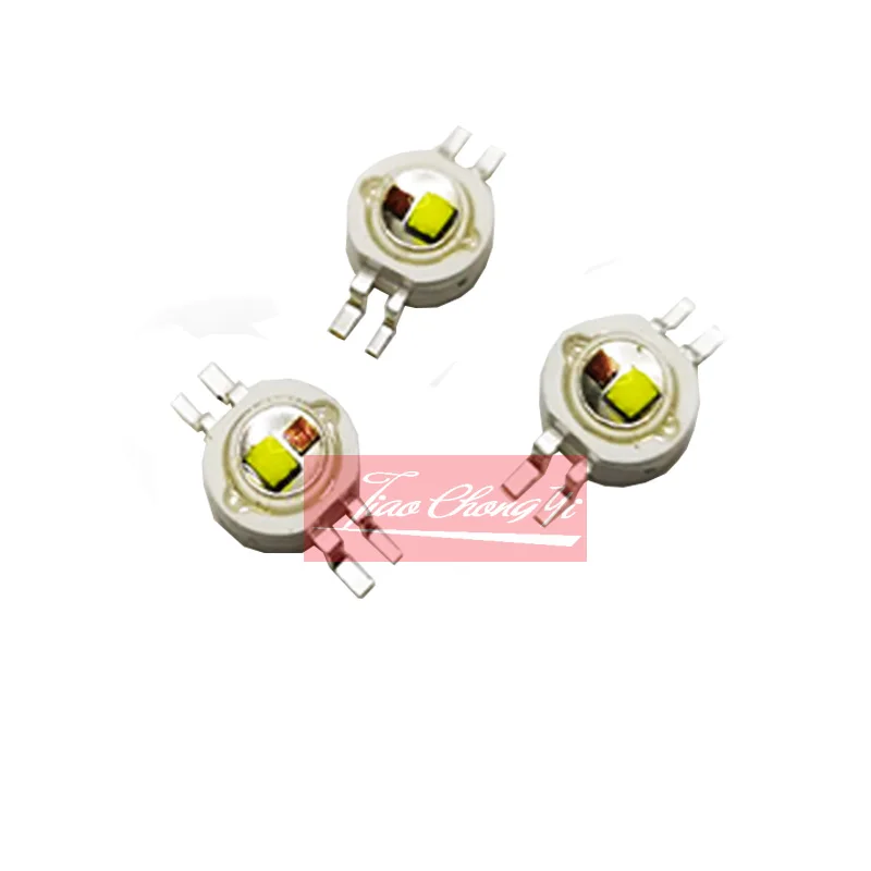 2X3W 2chip Double color Red/white High Power LED Light Emitting Diode 5-100pcs