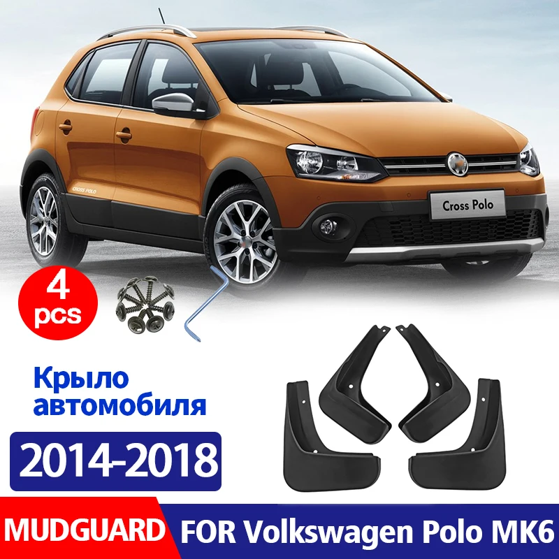 

4 шт., брызговики для Volkswagen Polo mk5 6C 2014-2018