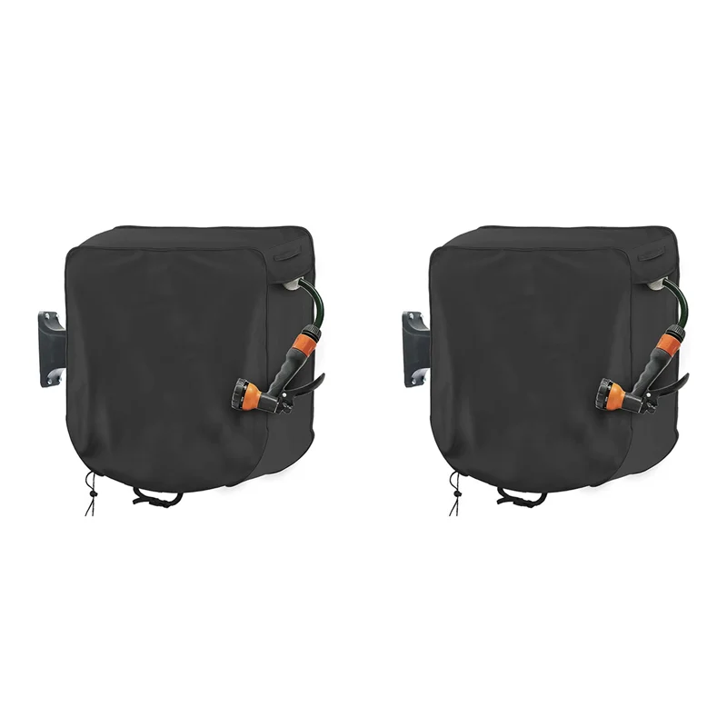 

ABKP-2X Square Hose Turntable Cover Wall-Mounted Retractable Hose Reel Cover Waterproof And Sunscreen 420D
