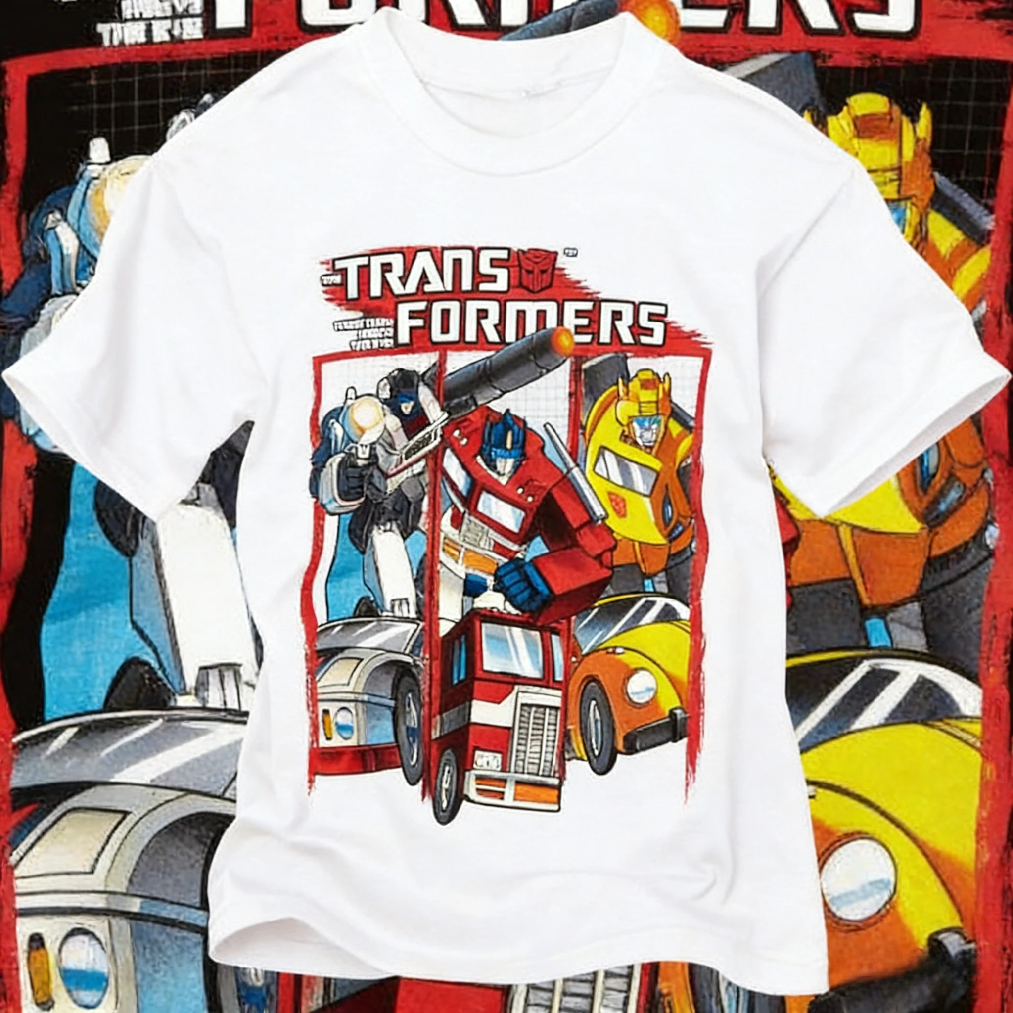 2026 new Summer Transformers Autobots Graphic Cotton Print Hasbro Brand T-shirt Children Unisex Loose Casual Breathable Y2k soft