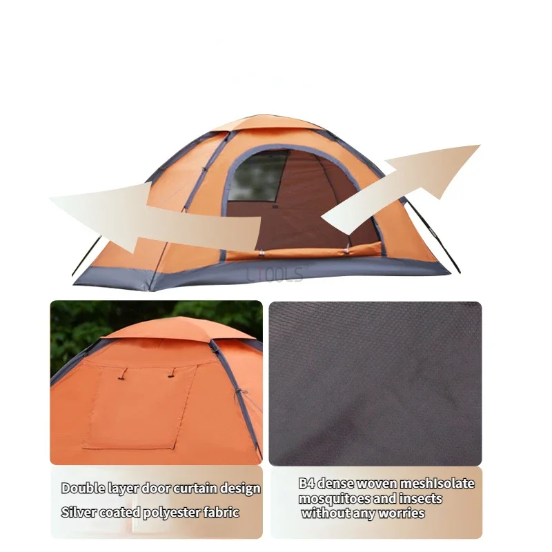 Imagem -04 - Single Thickening Ultralight Travel Tent Impermeável Mochila Caminhadas Sobrevivência Acampamento ao ar Livre Pesca Acampamento Pessoa