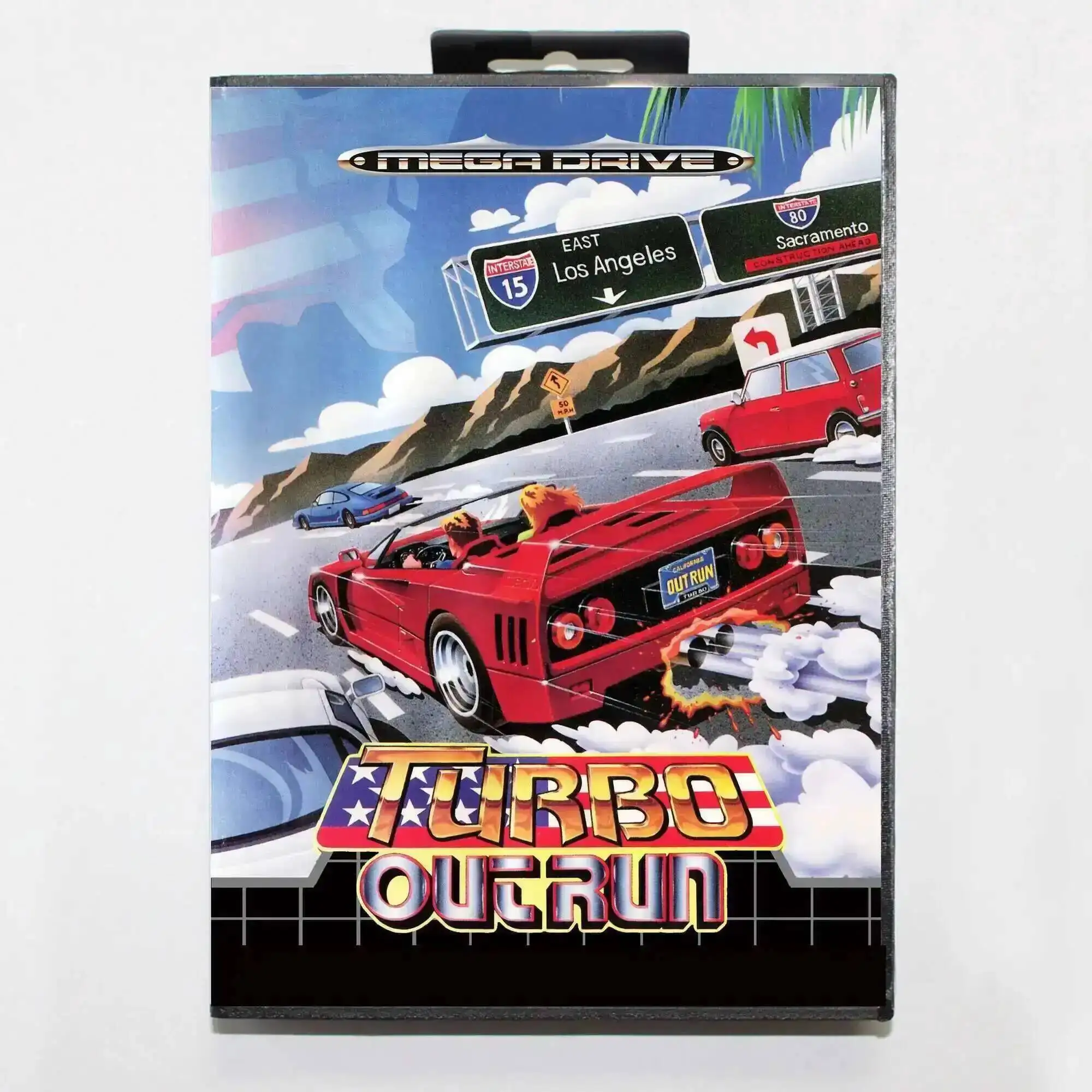 

Turbo Outrun MD Game Card with EUR Box for 16 Bit Sega Megadrive Genesis system