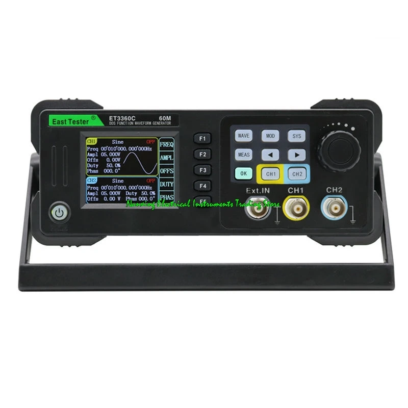 

ET3320C/ET3340C/ET3360C DDS dual channel Arbitrary Waveform signal generator 20MHz/ 40MHz/ 60MHz High Precision Frequency Meter