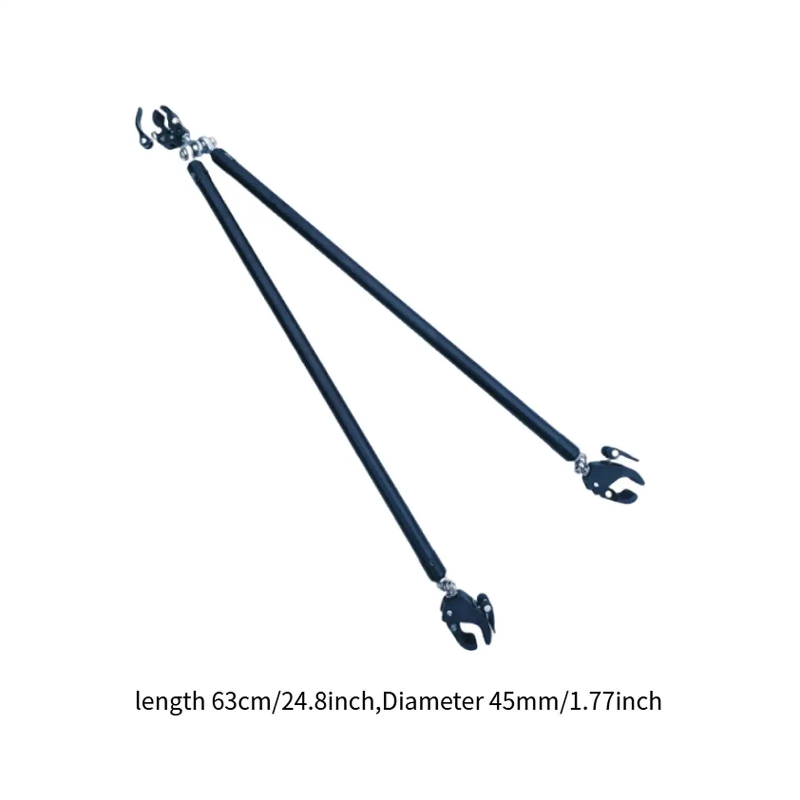 Folding Bike Trailer Connector 63cm Quick Release Hitch for Bicycle Trailer Cart Garden Carrier Camping Gear