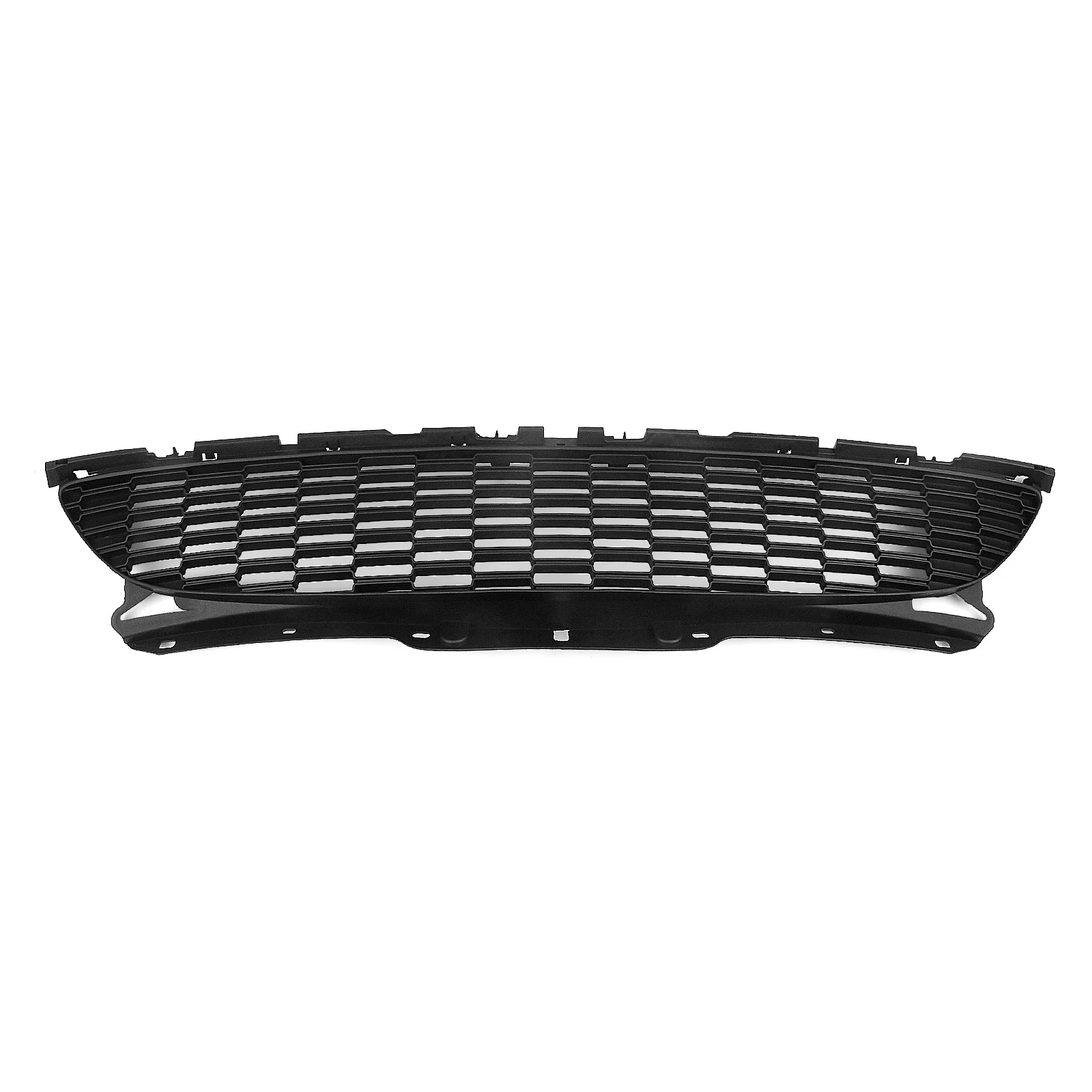 Black Front Bumper Frame Trim Splitter Spoiler+Upper Grille Mesh Grill For Mini Cooper S R55 R56 R57 R58 R59 2007-2015 JCW Style