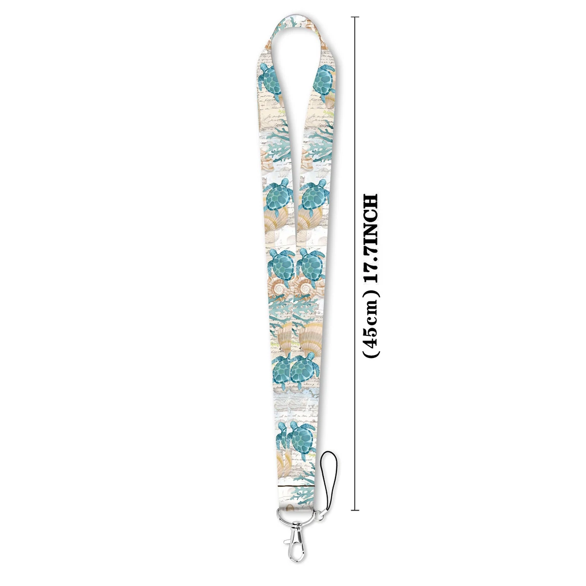 LX1378 Turtle Pattern Neck Strap Lanyards Keychain Badge Holder ID Card Pass Hang Rope Lariat Lanyard for Key Rings Accessories