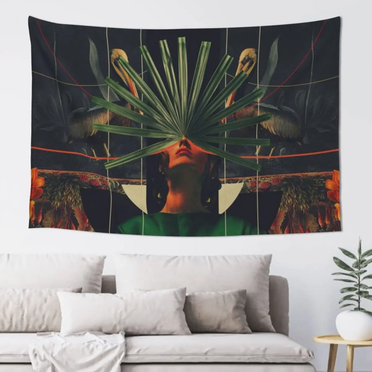 She saw the Equator Tapestry Decorative Wall Mural Home Decorators Room Decore Aesthetic Bedroom Decoration Tapestry