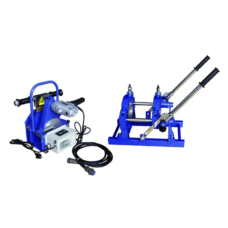 Equipment Manual Pipe Fusion Welding Machine 2 Clamp PE HDPE HDPE Plastic Pipe Welding Machine 63-200mm Metal Processing Welding