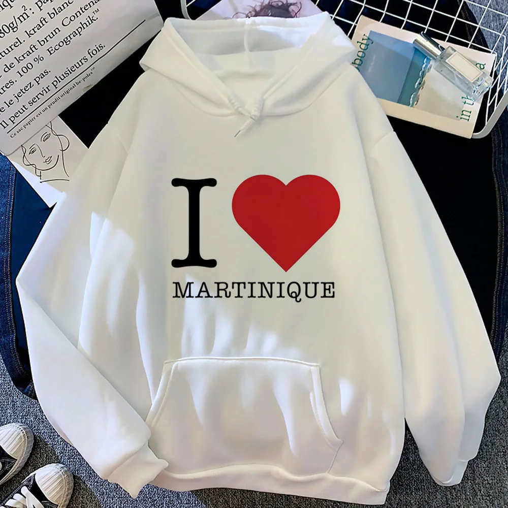 Martinique hoodies women Winter  harajuku aesthetic Korean style clothes Pullover female graphic sweater