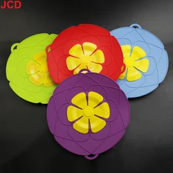 JCD 1pcs 26CM Silicone Overflow Proof Dustproof Pot Cover Kitchen High Temperature Resistant Splash Proof Anti Boiling Pot Cover