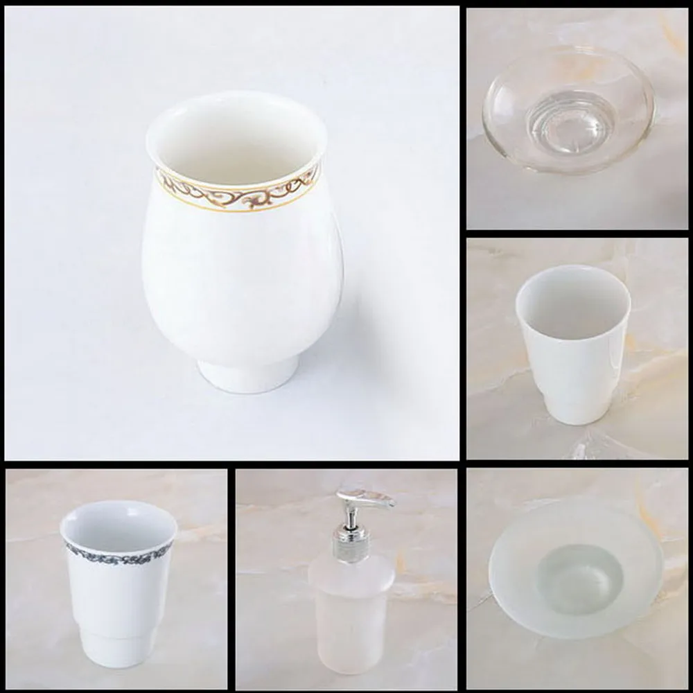 Bathroom Accessory Bathroom Toothbrush Ceramic Cup Frosted Glass Cup Frosted Glass Soap Dish Frosted Glass Soap Dispenser mzh099