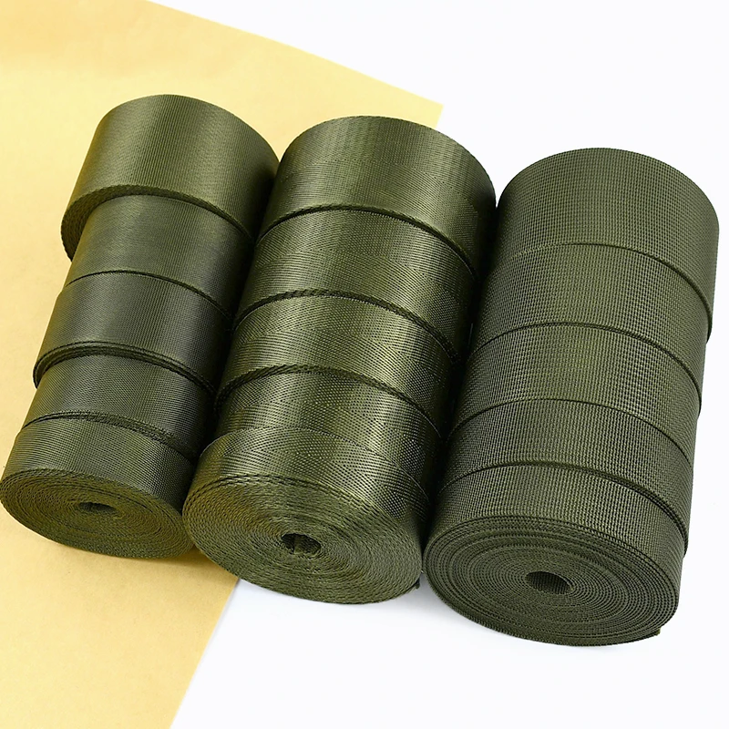 

20/25/32/38/50mm Webbing Strap Nylon Tape 2/5/8/10M Shoulder Bag Lashing Belt Sling Ribbon Decoration Sewing Bais Accessories