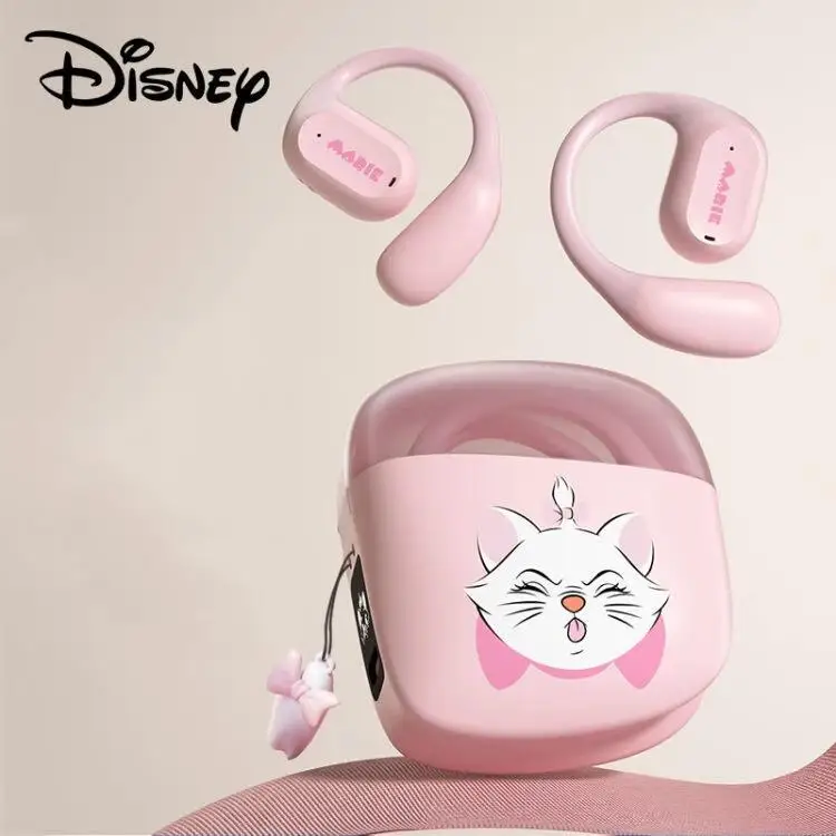 Disney Lucifer Marie Cat Ear-Mounted Bluetooth Headphones True Wireless In-Ear Bone Conduction Sports Noise Canceling Earphones