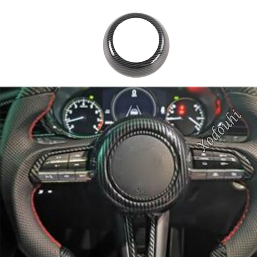 Car Body Cover Detector Sticker Steering Wheel Interior Kit Trim Lamp Frame Part 1PCs For Mazda CX-30 CX30 2020 2021 2022 2023