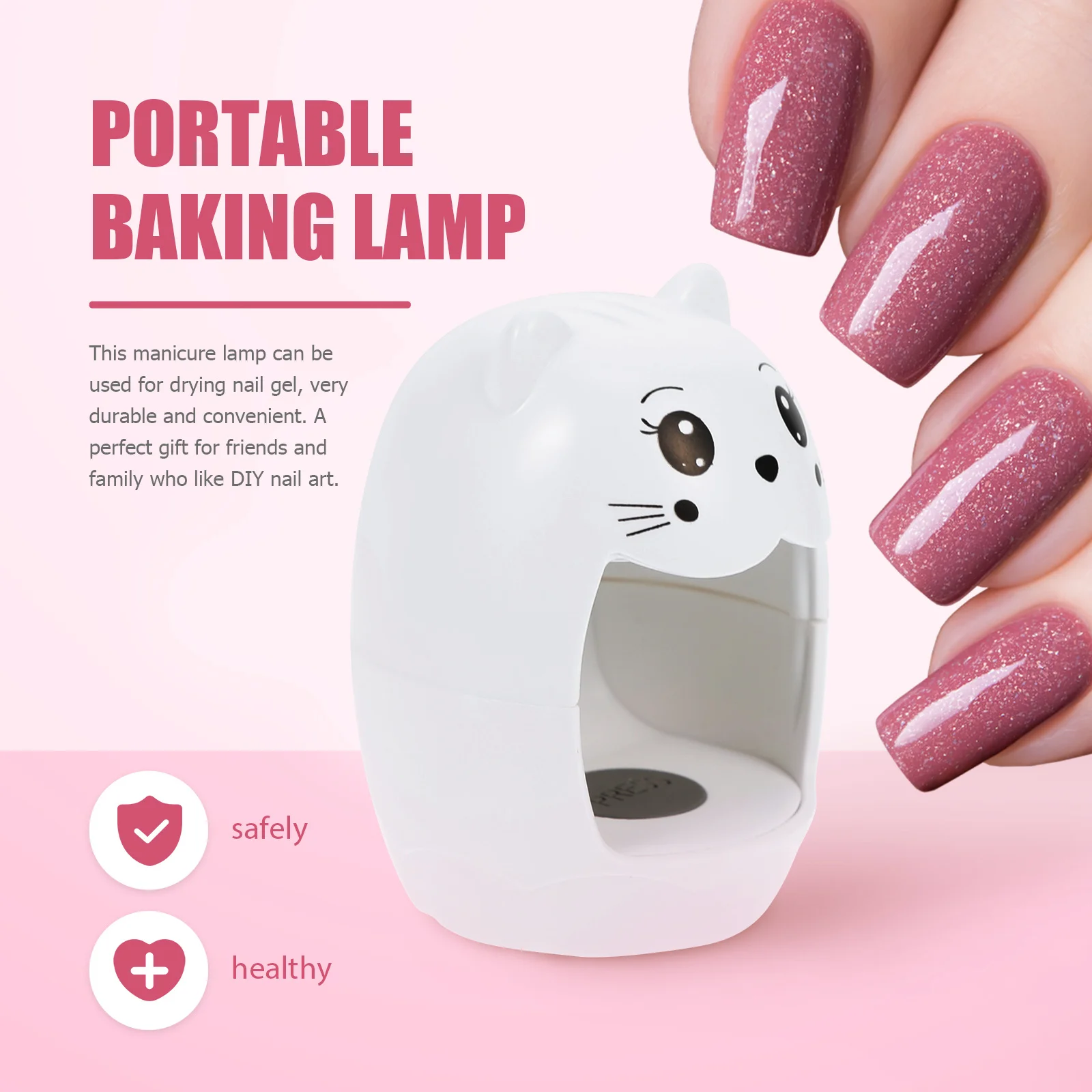 

1Set Portable Nail Lamp Phototherapy Quick-Dry Uv Nail Polish Dryer LED Manicure Salon Tool for Nails for Nails
