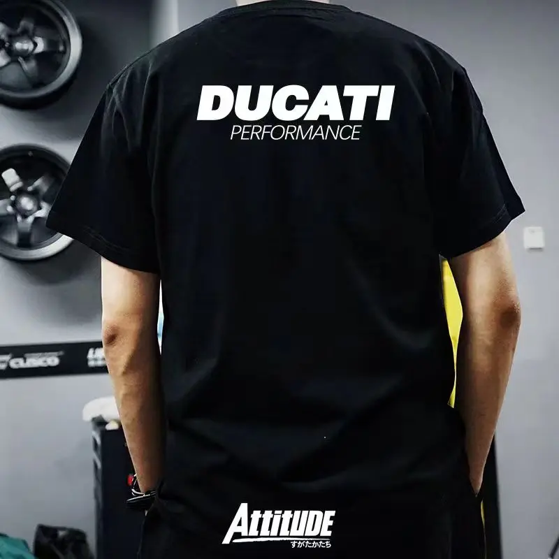 2025 new motorcycle rider short sleeve printed T-shirt Ducati MOTO GP factory team racing motorcycle T-shirt culture shirt