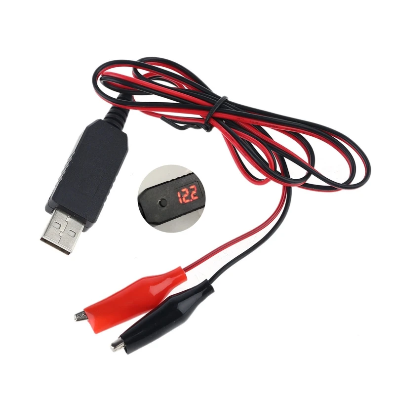 QC3.0 USB Charging Cable 5V 6V 8.4V 12V Power Supply Router Adapter Module Converter Wire Replace 4-8pcs AA AAA Battery