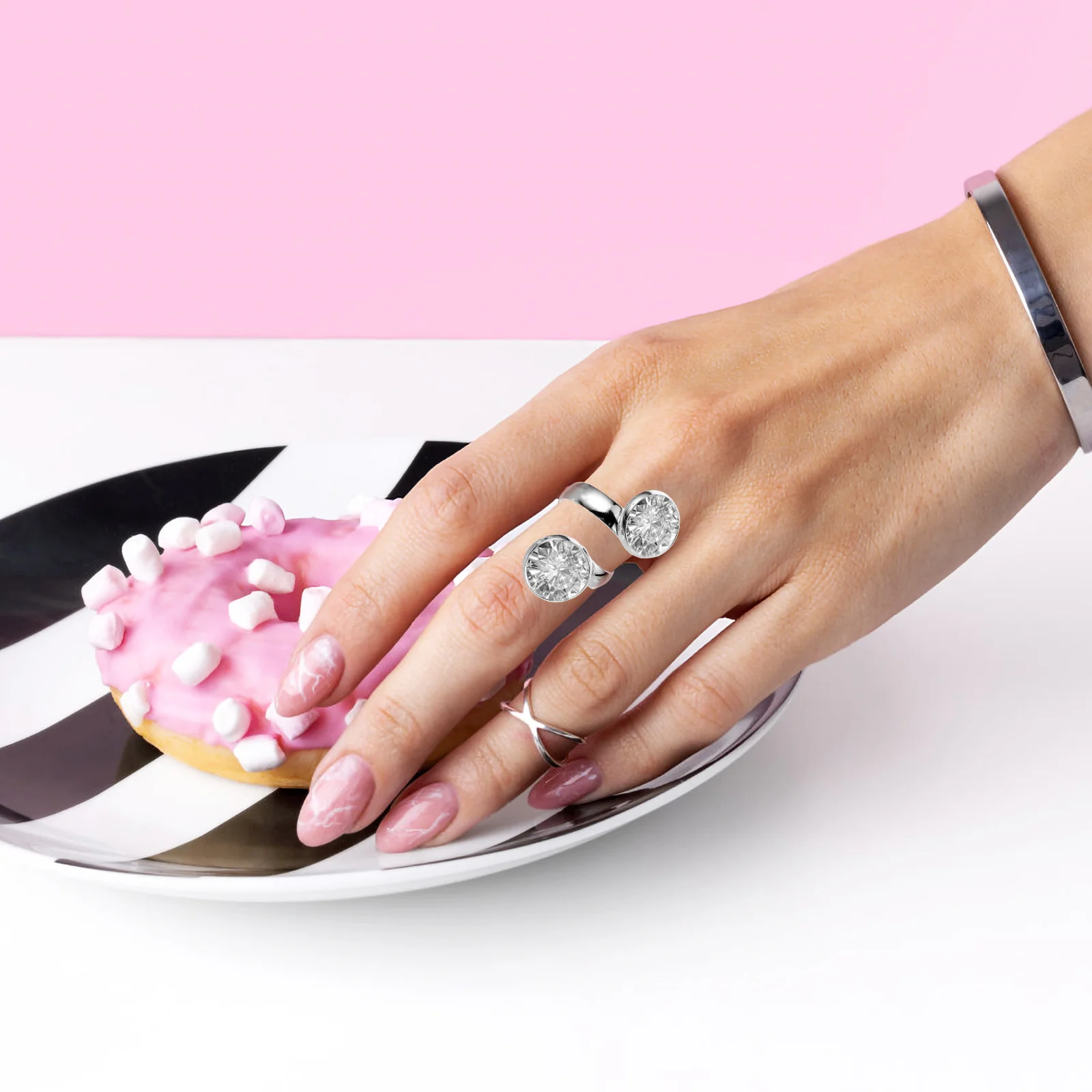 

10pcs Blank Adjustable Blanks Adjustable Blanks For Jewelry Making Diy Base Holder Craft Ring Base Diy Ring Making Supplies