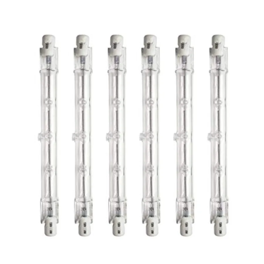 T3 J-Type Double Ended RSC Base Halogen Light Bulbs,,2500 Lumens, 130V, 2700K Soft White, Dimmable, 118MM T3 Bulb