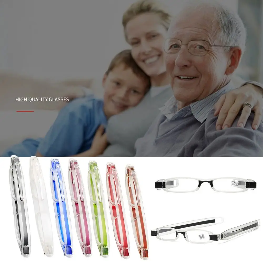 2 PCS Computer Goggles Folding Reading Glasses Ultra-light 360 Degree Rotation Reading Glasses Fashion Reading Glasses