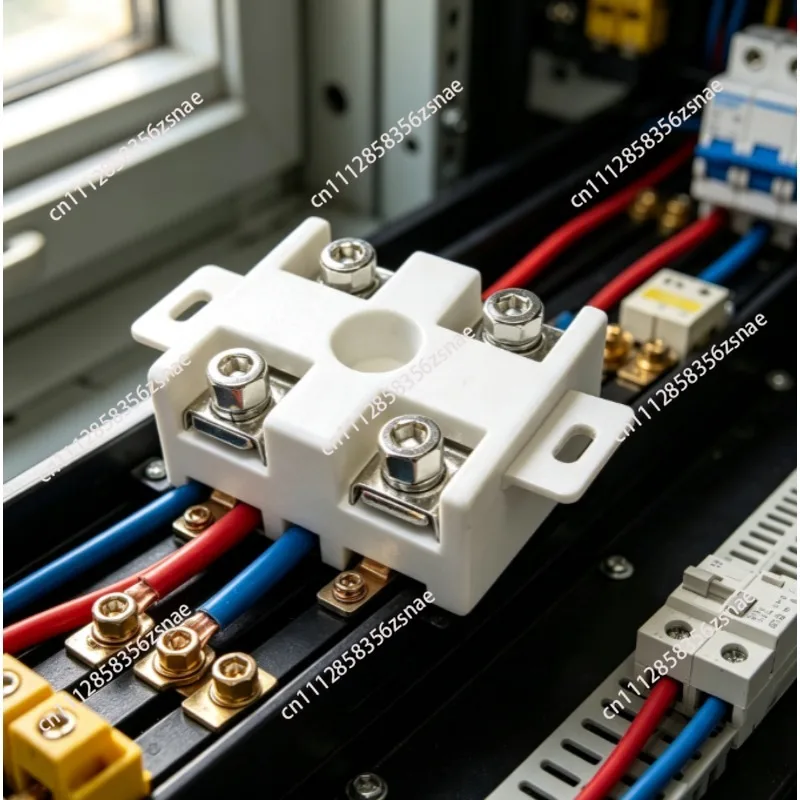 10 PCS Stainles-s steel high-frequency porcelain terminal blocks 2 bits 220V 380V ceramic connector