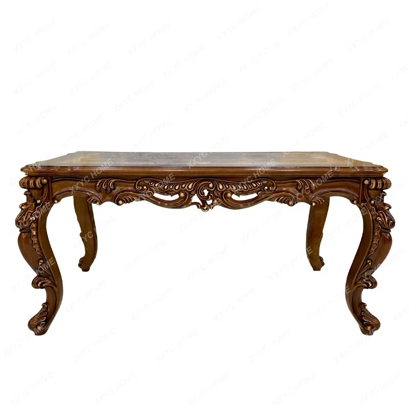 

Dining Tables and Chairs Set Marble Dining Table Solid Wood Furniture Rectangular Wooden Dining Table