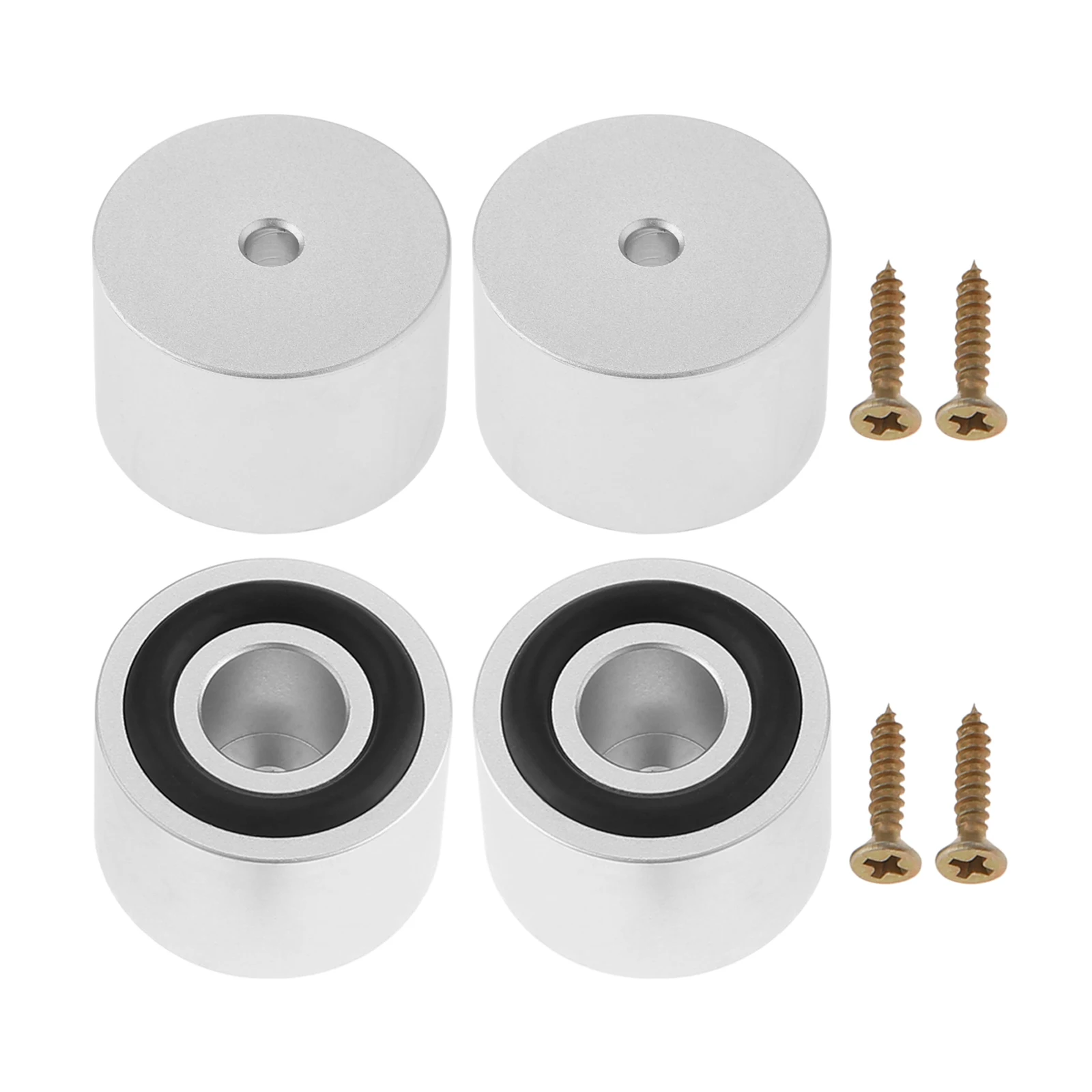 4Pcs Cutting Board Feet with Non Slip Pads Board Feet Legs with Silicone Rubber and Screws Kit for Kitchen Unfinished Cutting image 6