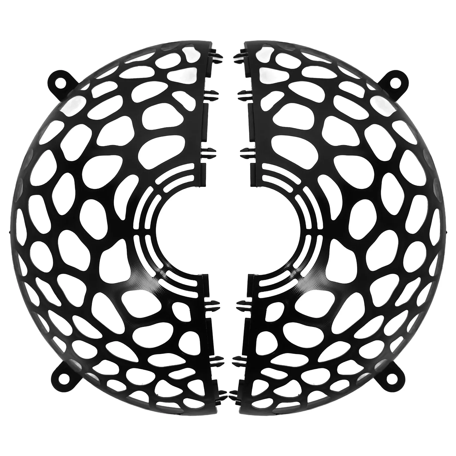 

1Set Split Design Planting Cover Plastic Soil Protector for Orchid and Aquatic Plants Breathable Hollow Floral Soil Fixing Cover