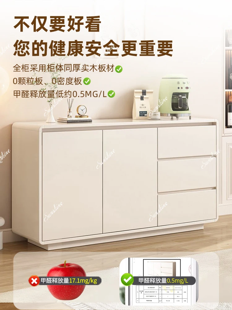 Solid wood dining side, integrated storage against the wall, kitchen, household, living room, locker