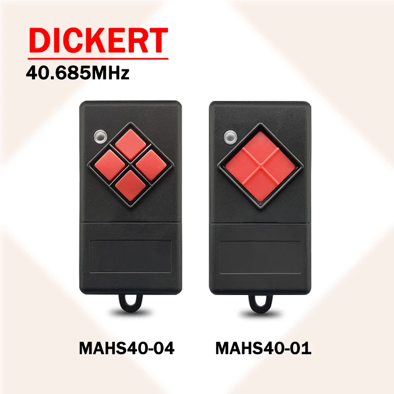 

For DICKERT MAHS40-01 MAHS40-04 Remote Control 40.685MHz Garage Door Opener DICKERT MAHS40 01 04 Garage Gate Command Transmitter