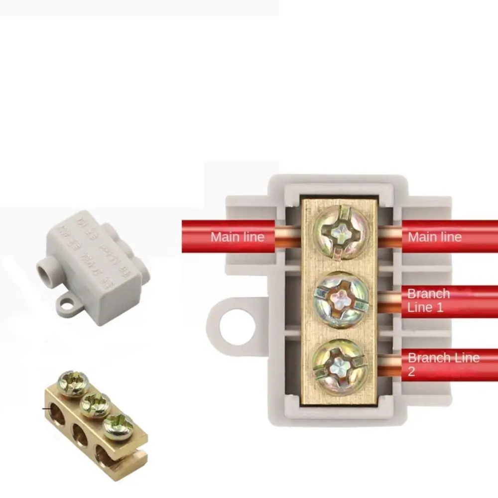 T-type Wiring Terminal High Power Branch Terminal Quick Wire Connector Terminal Durable Electrical Cable Junction Box Connector