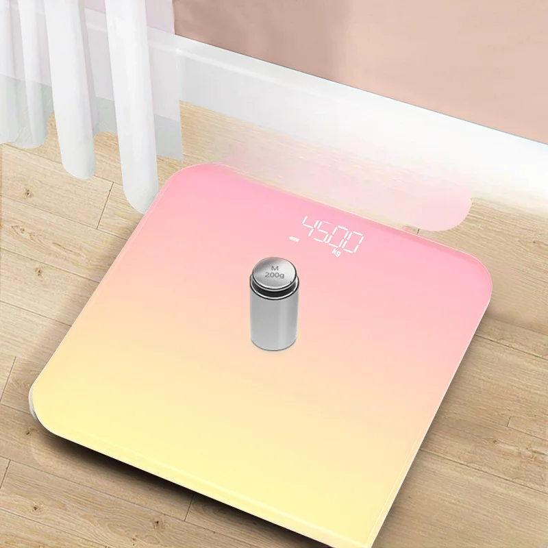 Weight Scale Gradual Color Change Smart Bluetooth Body Fat Scale Weight Home Charging Accurate Body Fat Scale