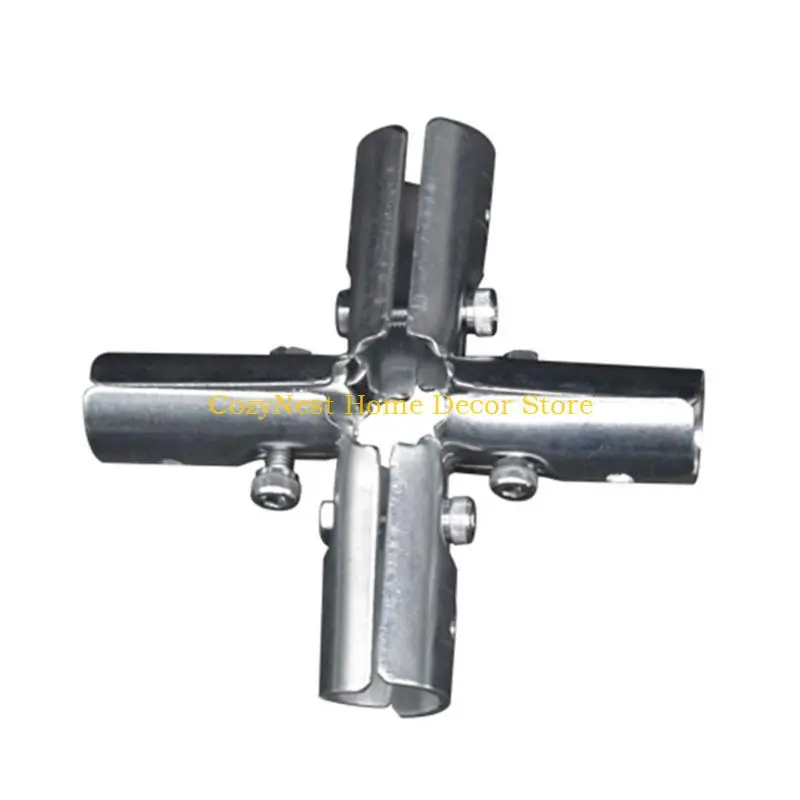 92MF Heavy Duty 20mm Round Pipe Connector Clamp Carbon Steel Structural Pipe Fitting For Furniture And Displays Enduring