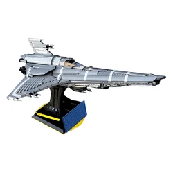 BuildMoc Colonial Vipers Spaceship Building Blocks Set High-Tech Space Transport Wars Ship Bricks Toys For Children Kid Gifts