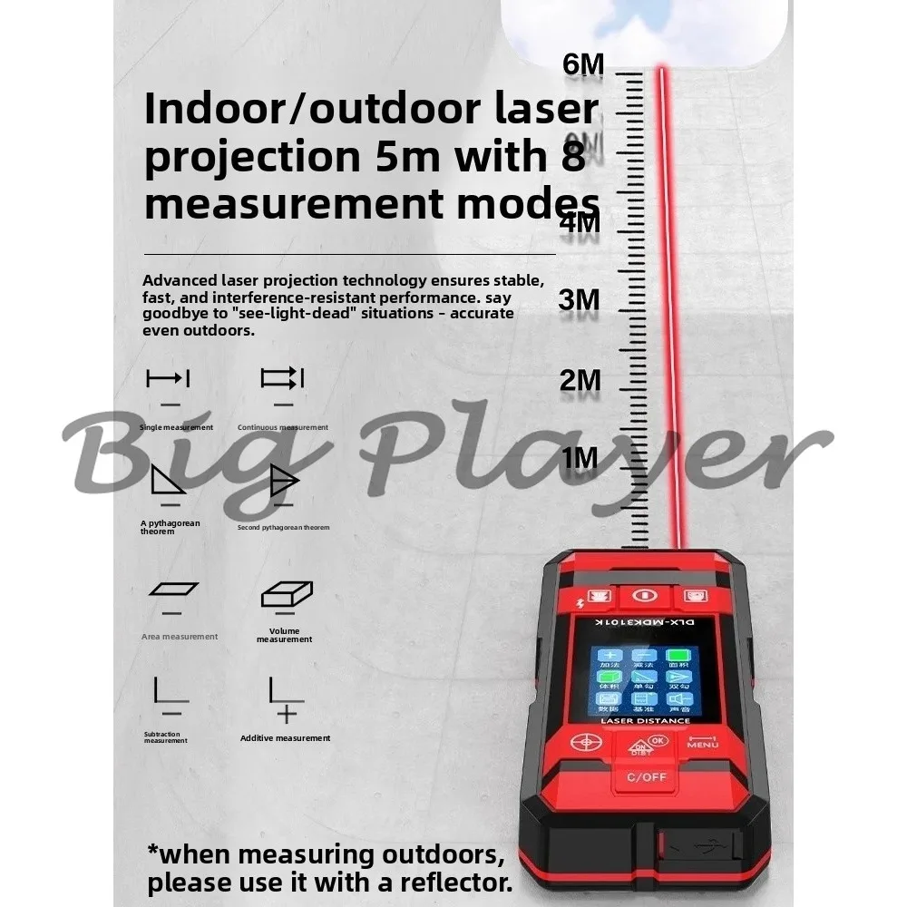 Wall Detector Concrete Load-Bearing Wall Internal Wire Multi-Function Steel Bar Metal Scanning Instrument